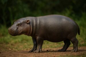 Image of a Pygmy Hippopotamus in its natural habitat