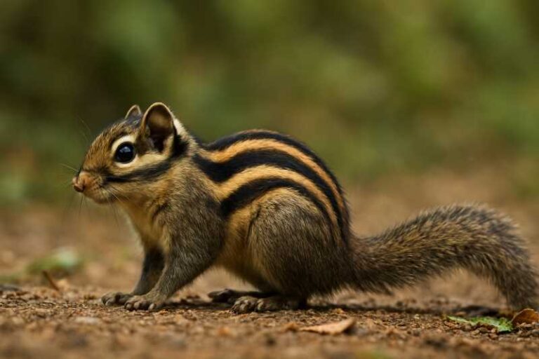 Image of a Swinhoe's Striped Squirrel in its natural habitat