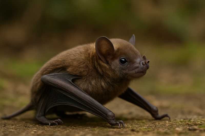 Image of a Tailed Tailless Bat in its natural habitat