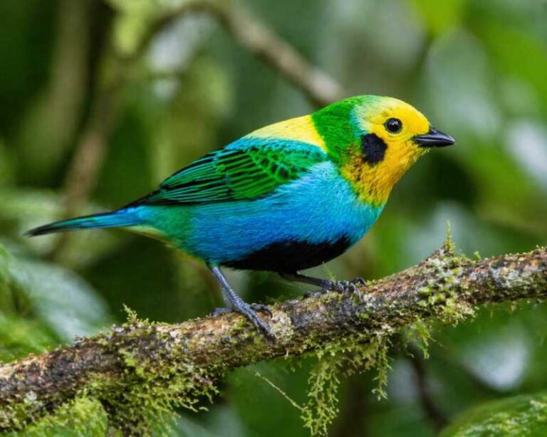 Image of a Multicolored Tanager in its natural habitat
