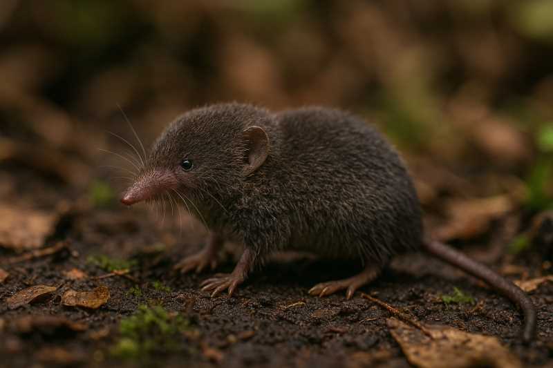 Image of a Cucurucho Broad-clawed Shrew in its natural habitat