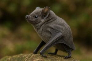 Image of a Gray Sac-winged Bat in its natural habitat