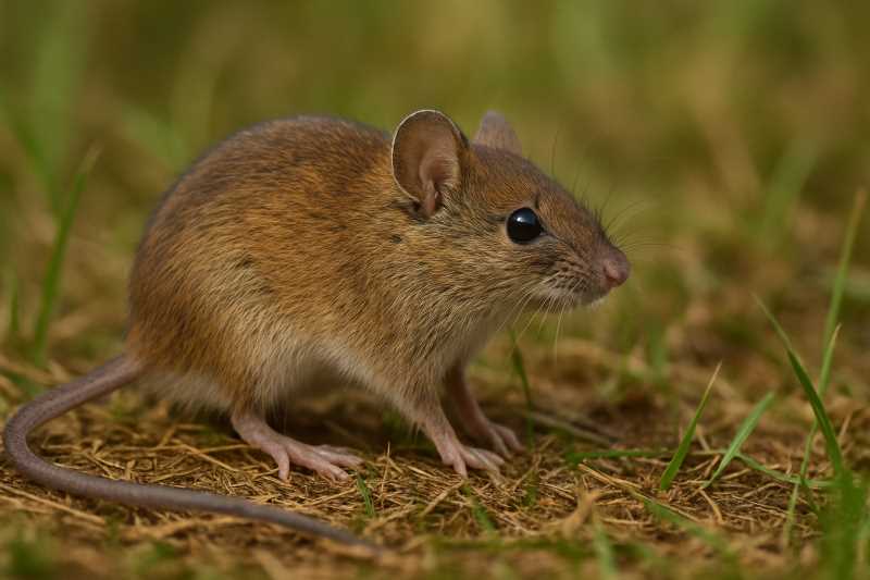 Image of a Narrow-nosed Harvest Mouse in its natural habitat