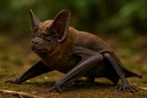 Image of a Papuan Giant Mastiff Bat in its natural habitat