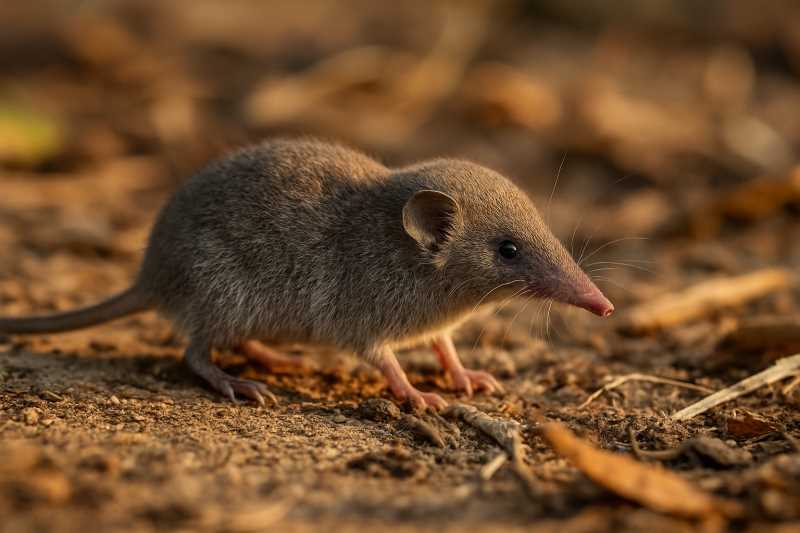Image of a Savanna Path White-toothed Shrew in its natural habitat