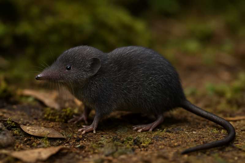 Image of a Sumatran Water Shrew in its natural habitat