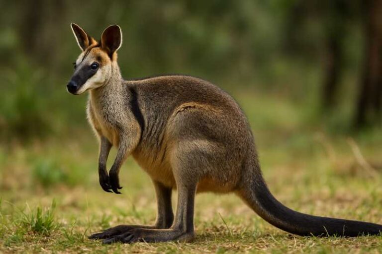 Image of a Whip-tailed Wallaby in its natural habitat