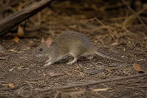 Image of a Australian Bush Rat in its natural habitat