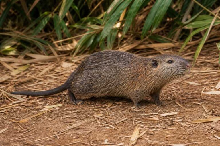 Image of a Bolivian Bamboo Rat in its natural habitat