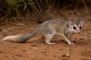 Image of a Pallid Fat-tailed Opossum in its natural habitat