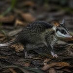 Image of a Saci Short-tailed Opossum in its natural habitat