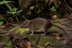 Image of a Sulawesi Forest Rat in its natural habitat