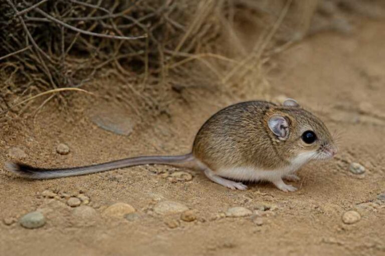 Image of a White-eared Pocket Mouse in its natural habitat