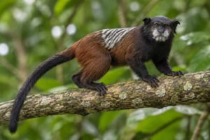 Image of a Andean Saddle-back Tamarin in its natural habitat