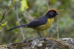 Image of a Black-fronted Brushfinch in its natural habitat