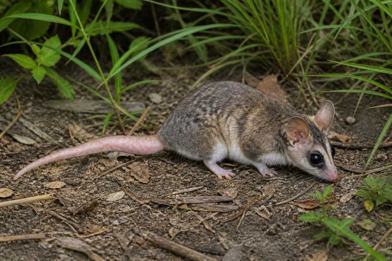 Image of a Chacoan Fat-tailed Opossum in its natural habitat