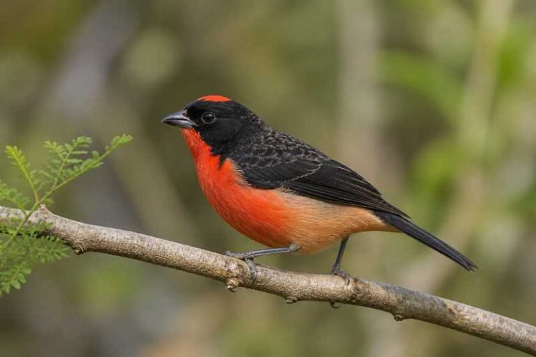 Image of a Crimson-breasted Finch in its natural habitat