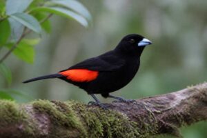 Image of a Flame-rumped Tanager in its natural habitat