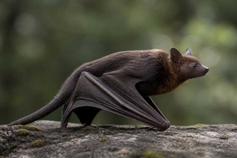 Image of a Great Evening Bat in its natural habitat
