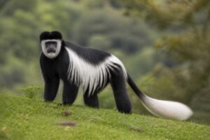 Image of a Guereza in its natural habitat