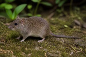Image of a Mount Chercher Brush-furred Rat in its natural habitat
