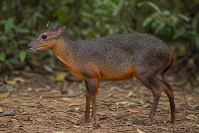 Image of a Red-flanked Duiker in its natural habitat