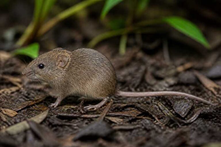 Image of a Small-eared Pygmy Rice Rat in its natural habitat