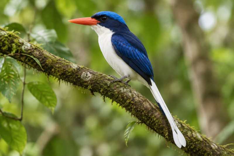 Image of a Kofiau Paradise Kingfisher in its natural habitat
