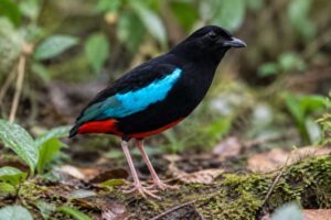 Image of a Superb Pitta in its natural habitat